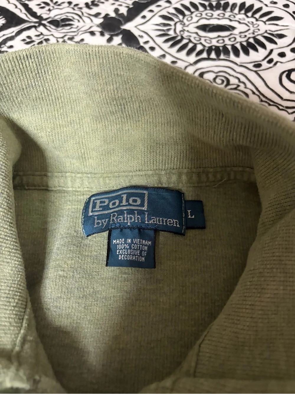 Polo by Ralph Lauren Olive Green Cotton Sweater